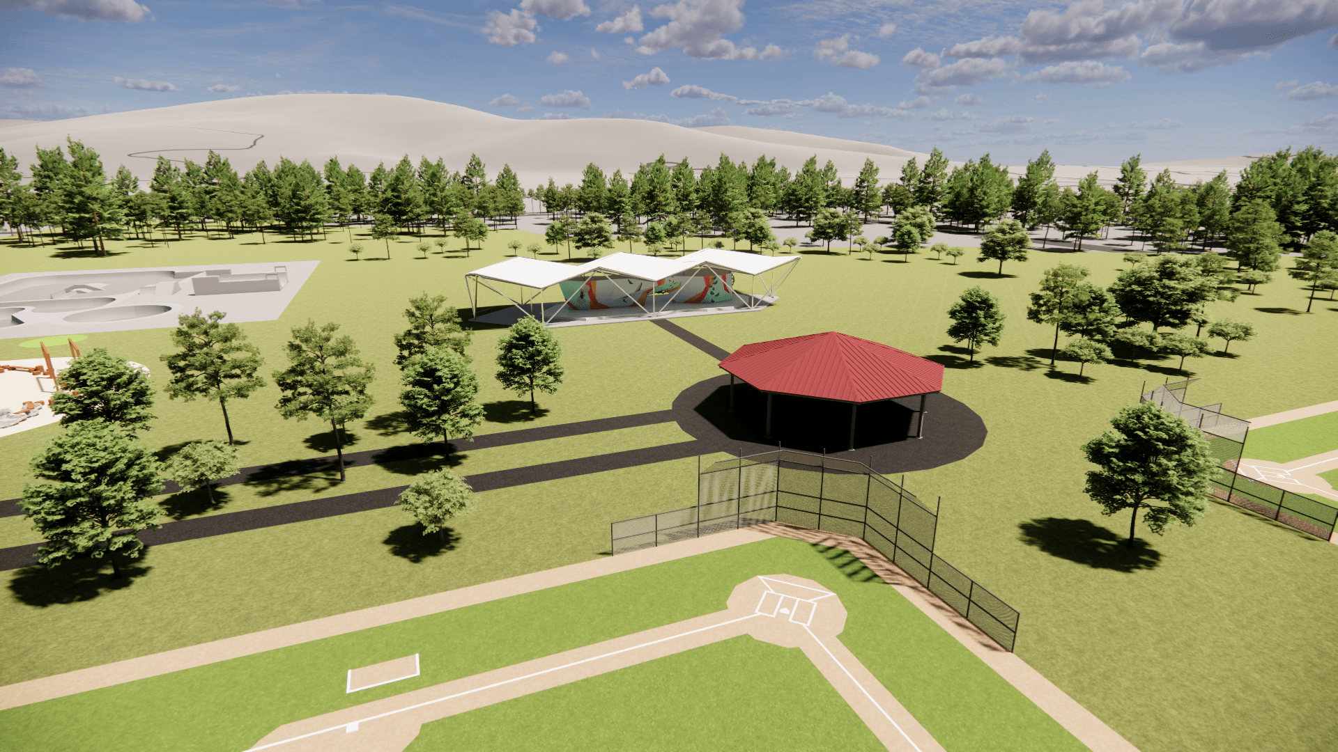 Victor Rock Park overhead view