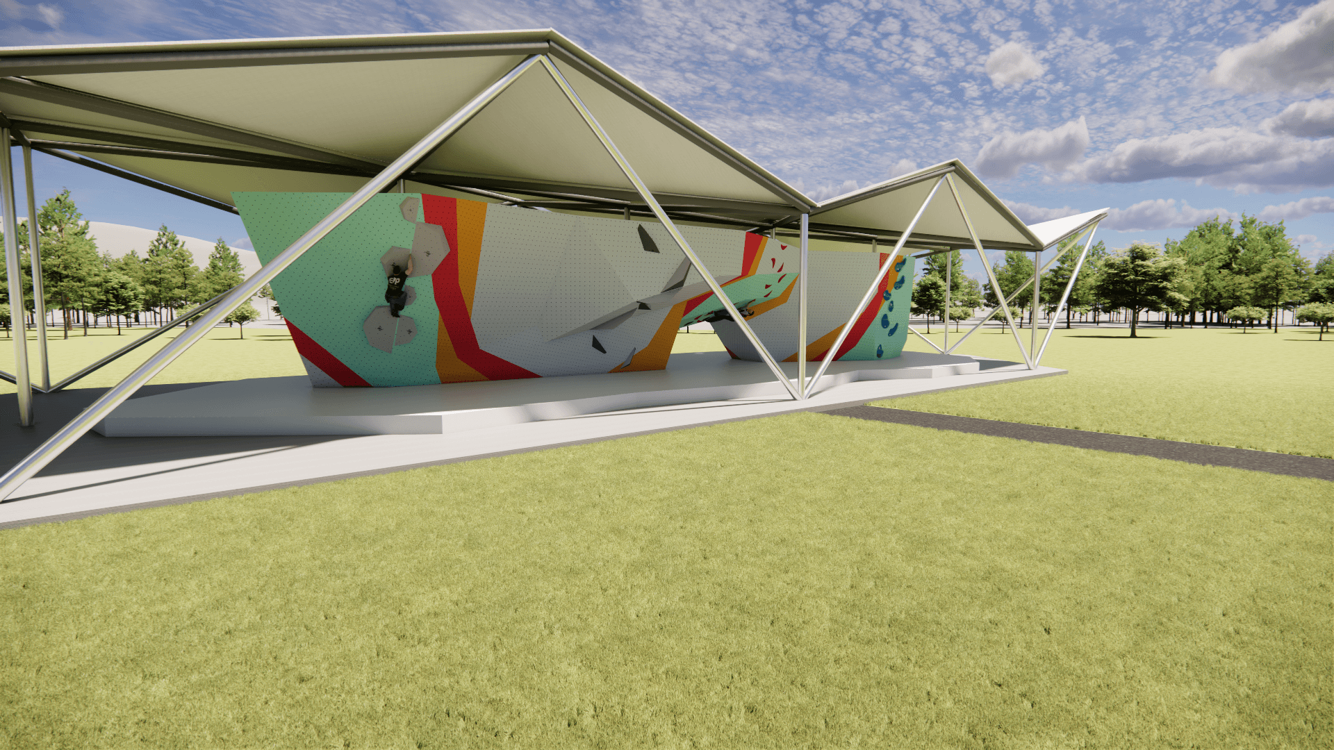 Victor Rock Park climbing wall