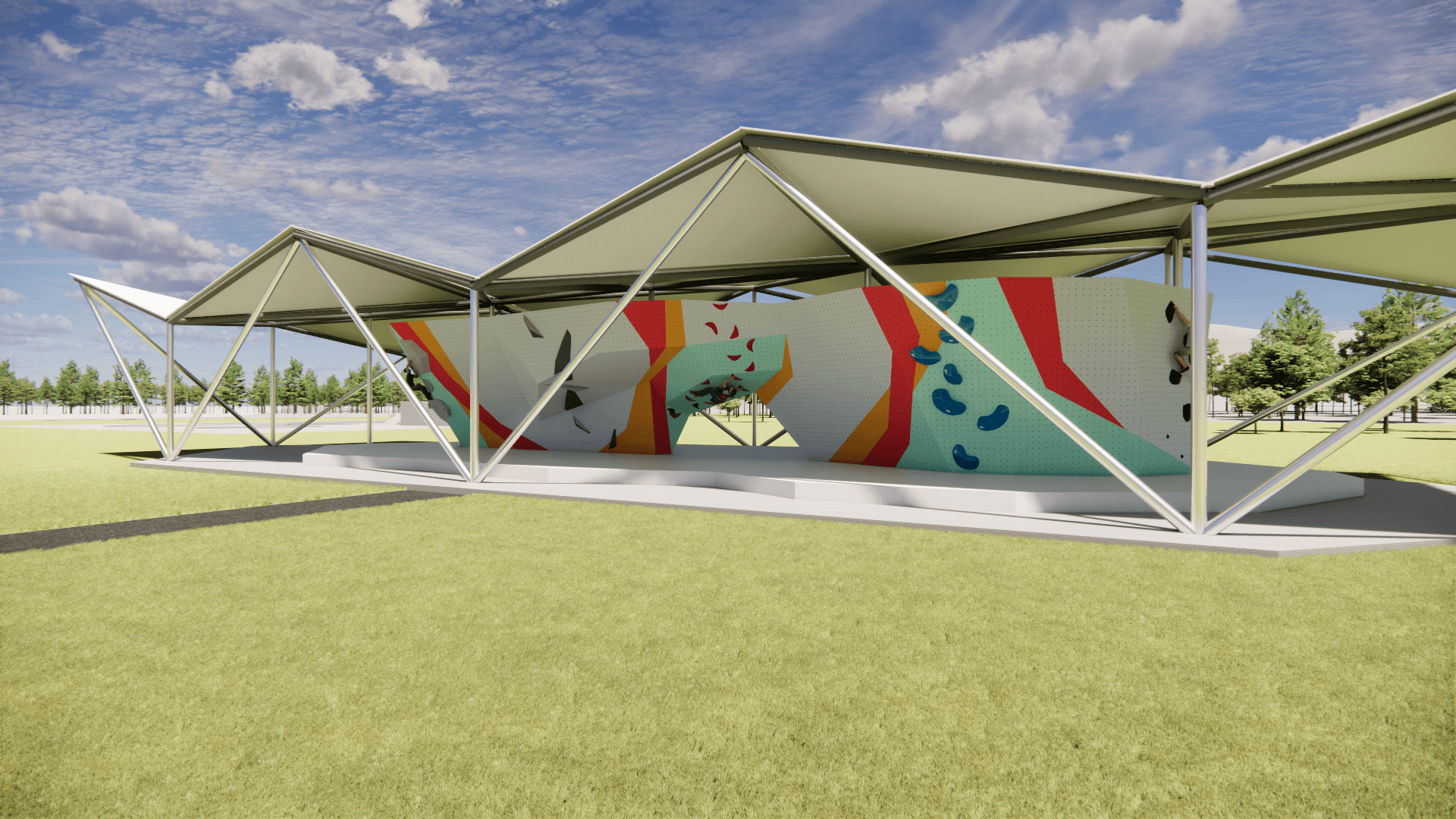 Victor Rock Park climbing wall